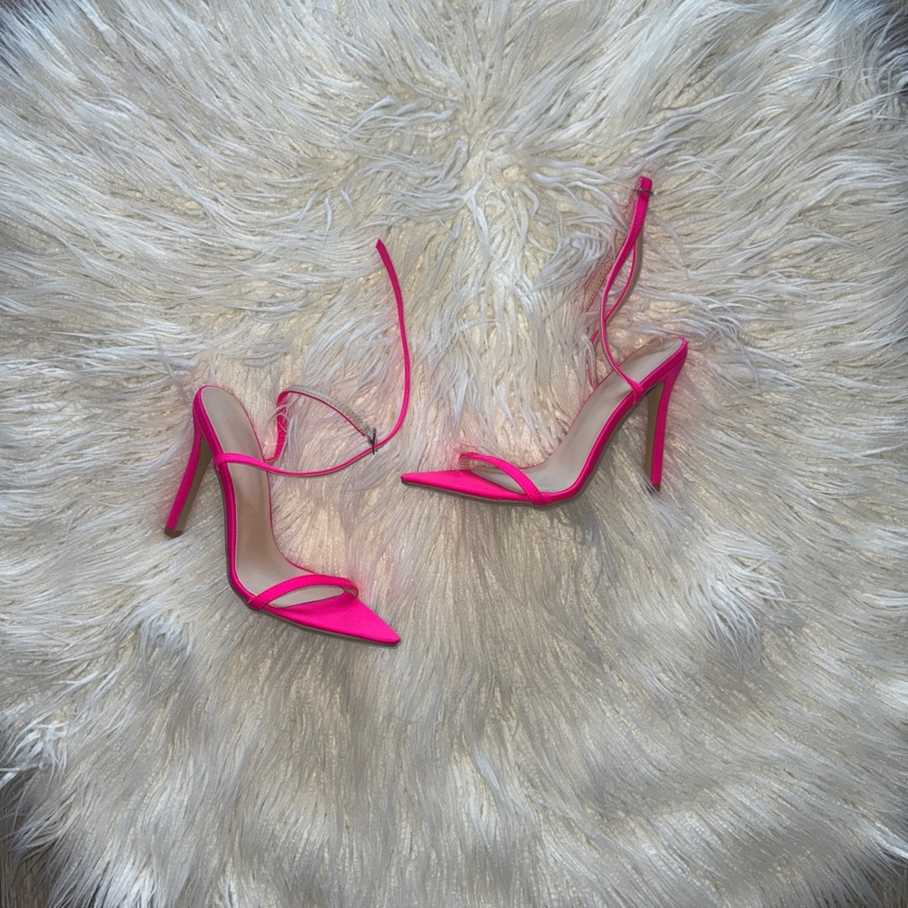 Elegant Pink Strappy Heels